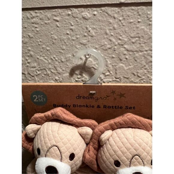 Dream Gro Lion Buddy Blankie & Rattle Set NEW Baby Set - Picture 5 of 7